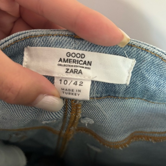 GOOD AMERICAN x ZARA High Rise Skinny Jeans, NWT - Picture 4 of 5